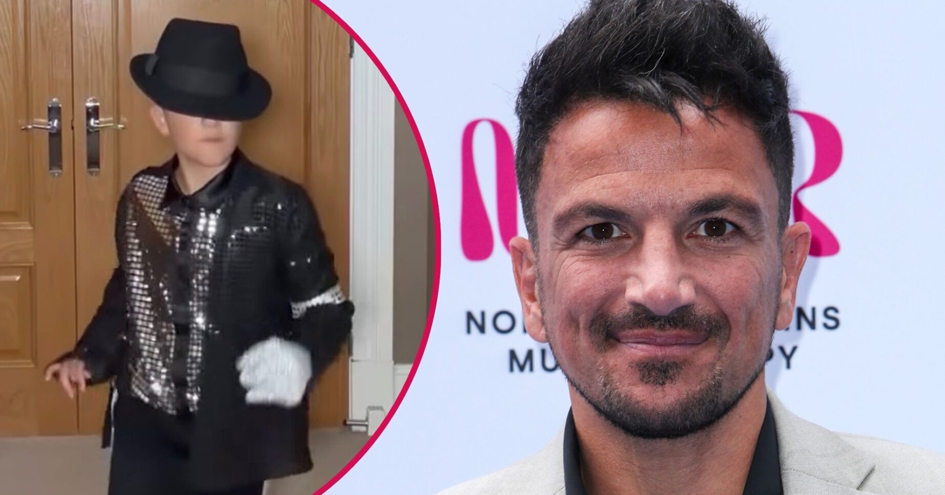 Peter Andre and his son Theo