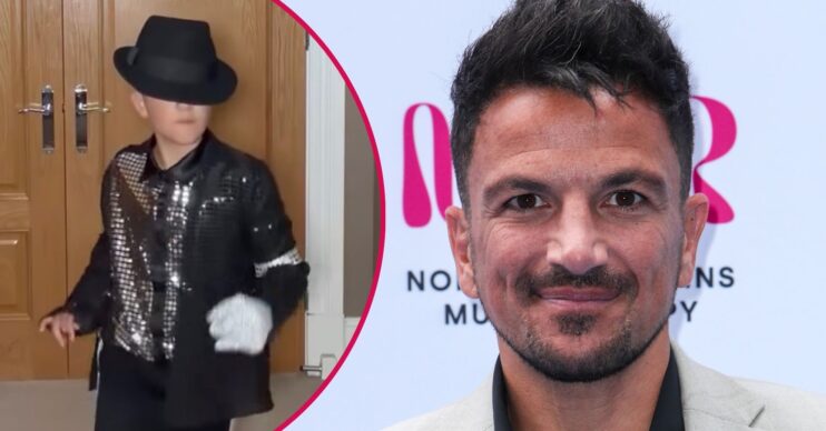 Peter Andre and his son Theo