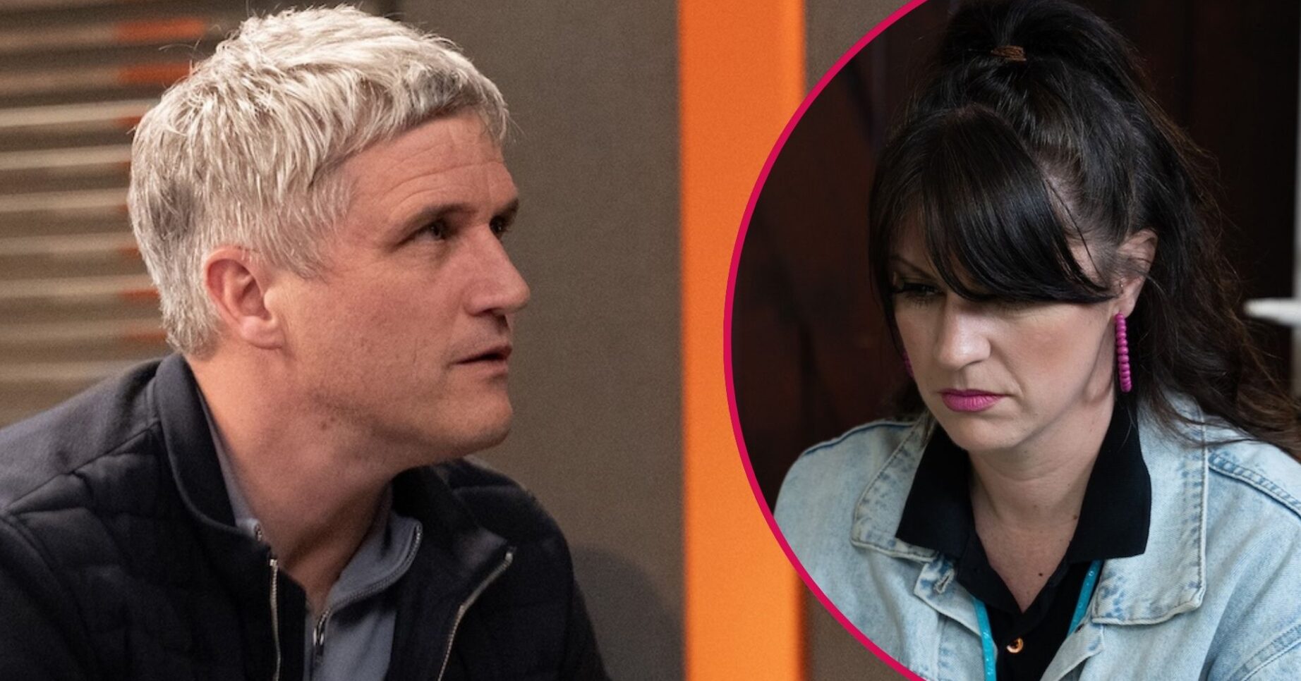 Caleb and Kerry in Emmerdale split pic (Credit: ITV)