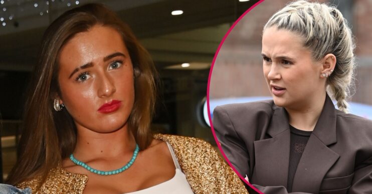 Venezuela Fury and Molly-Mae Hague, both frowning