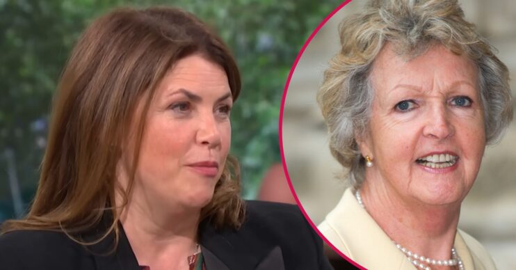 Kirstie Allsopp talking on This Morning and Dame Penelope Keith smiling