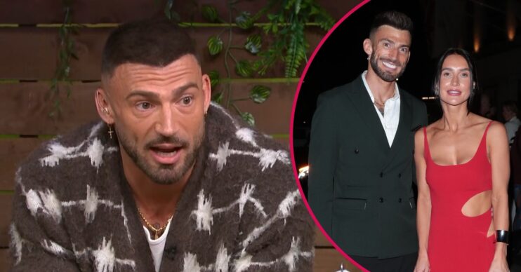 Jake Quickenden talking / Jake Quickenden and Sophie Church smiling