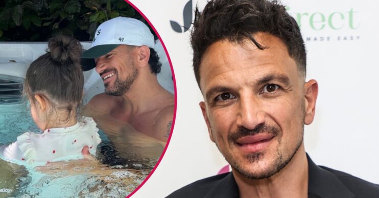Peter Andre and his daughter