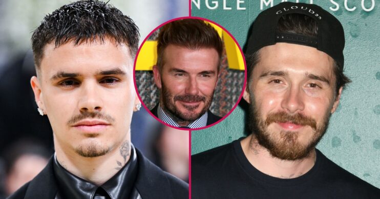Romeo, Brooklyn and David Beckham