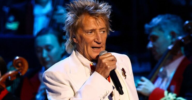 Rod Stewart singing