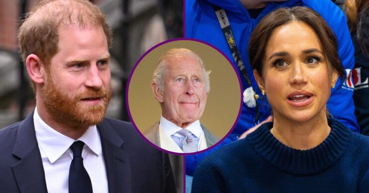 ED composite of Prince Harry, Meghan Markle and King Charles at different events