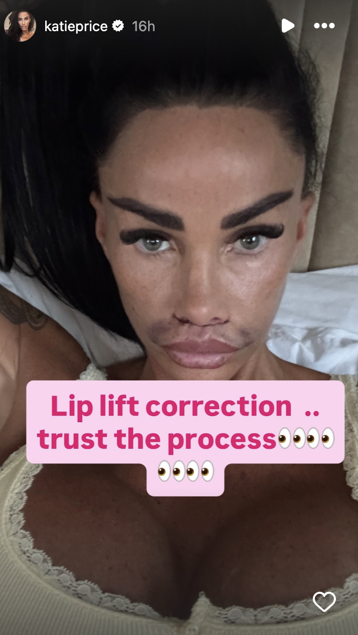 Katie Price on her Instagram 