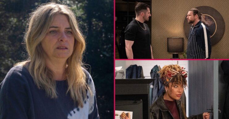 Charity, Ross, Kev and Serena in Emmerdale (Credit: ITV)
