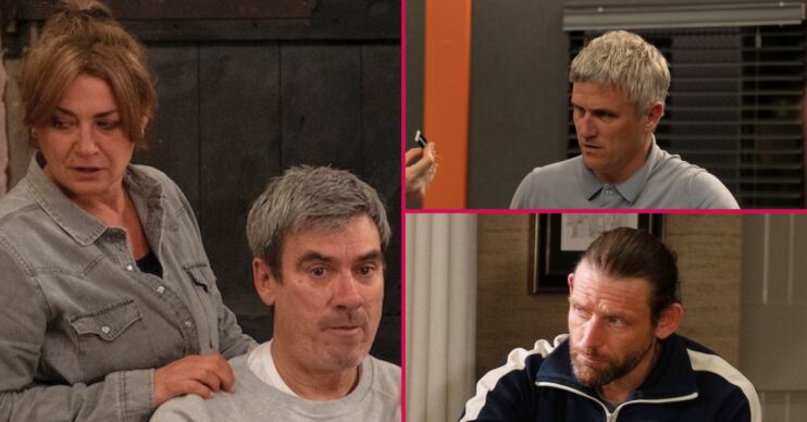 Moira, Cain, Caleb, Kev in Emmerdale (Credit: ITV)
