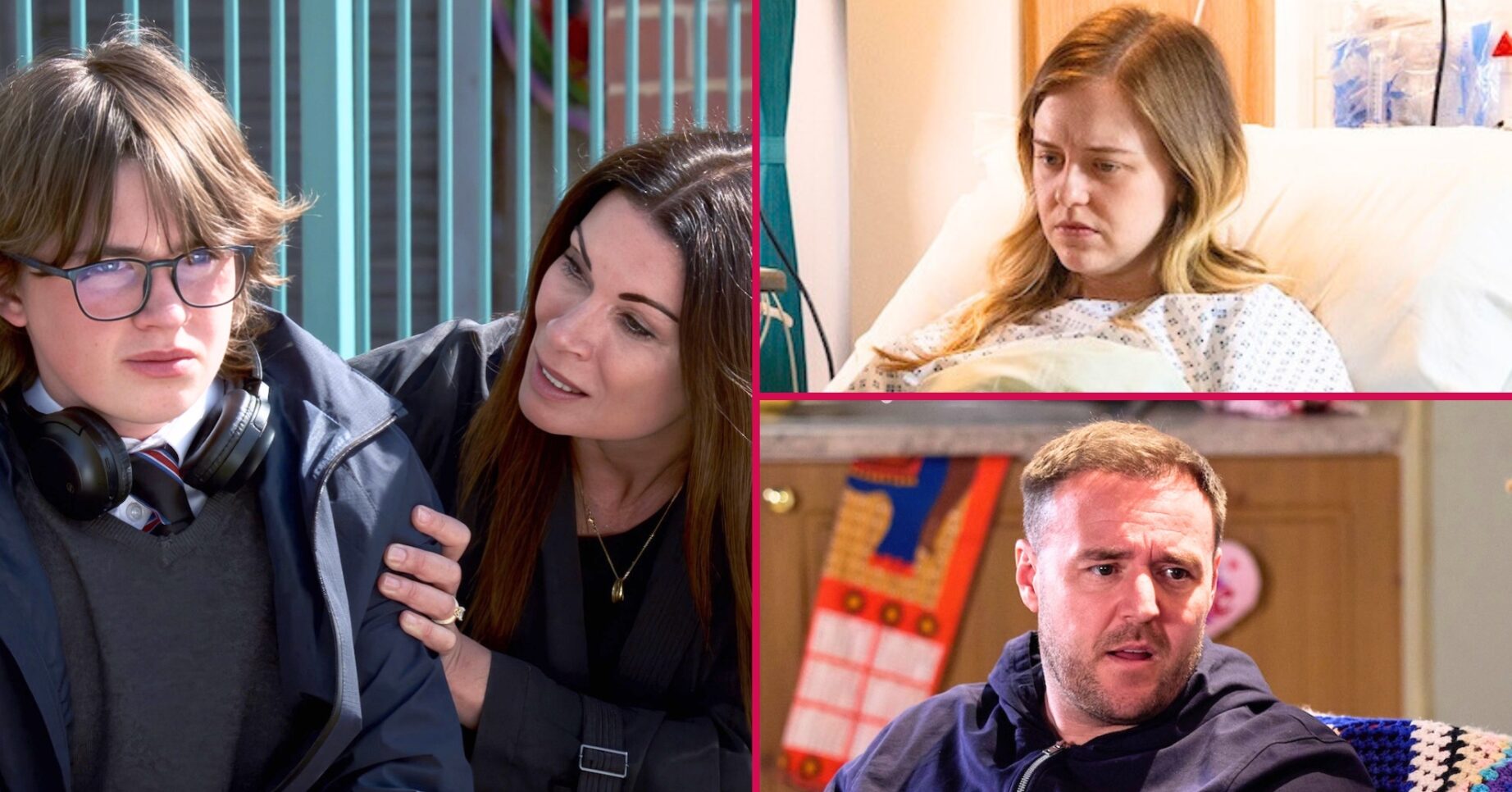 Coronation Street's Sam, Carla, Summer, Tyrone