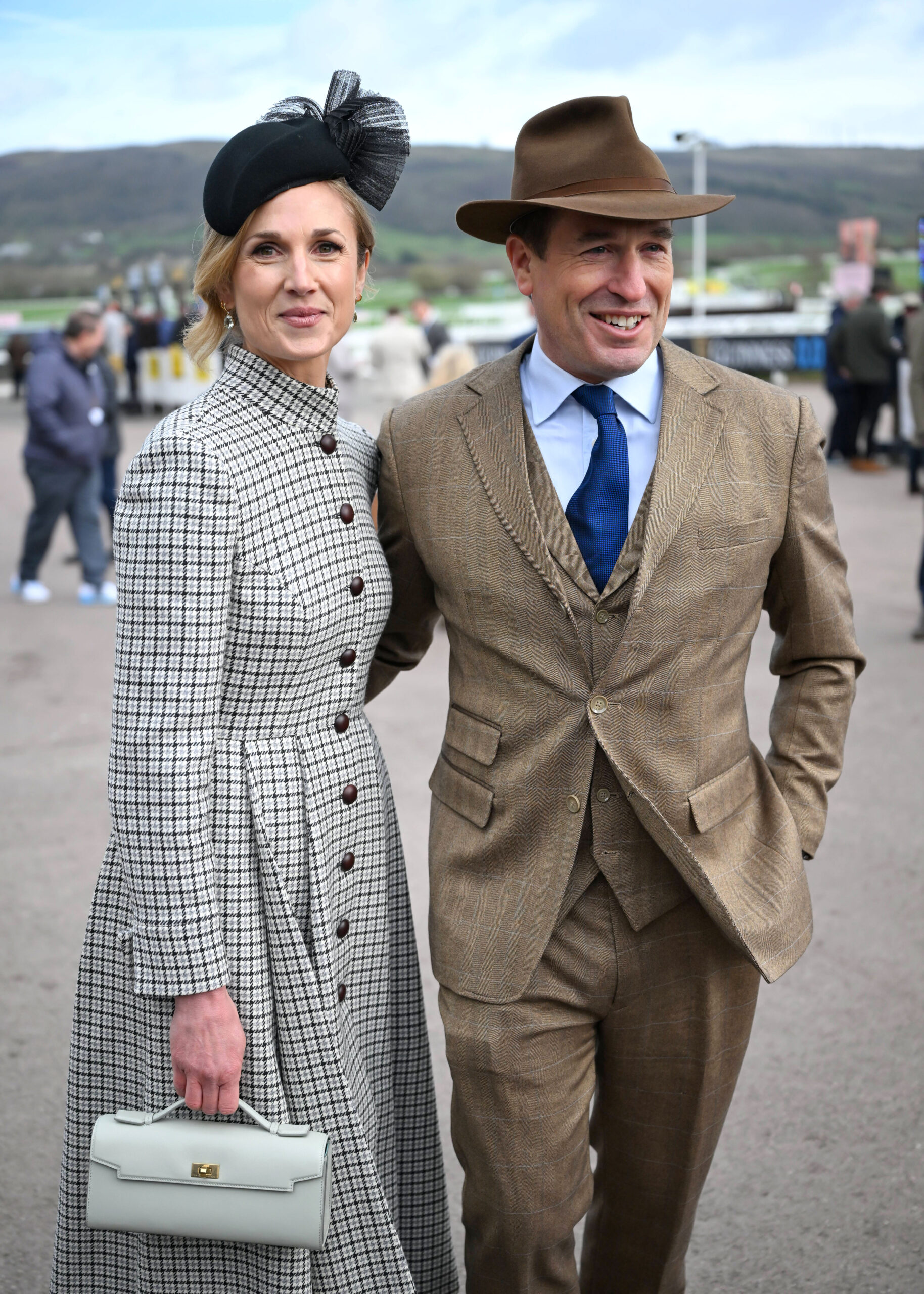 Peter Phillips and Harriet Sperling at races