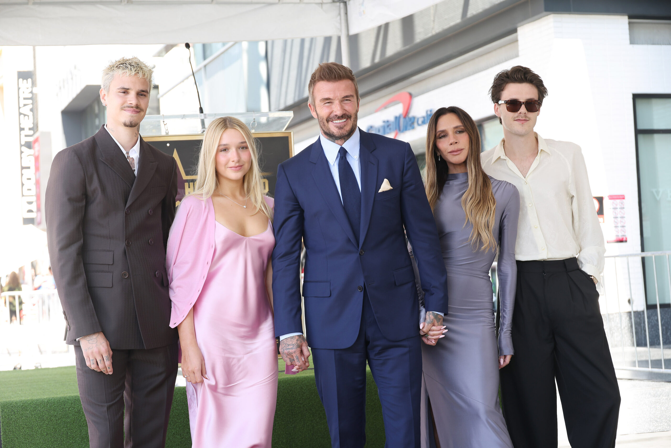 The Beckhams in Hollywood 