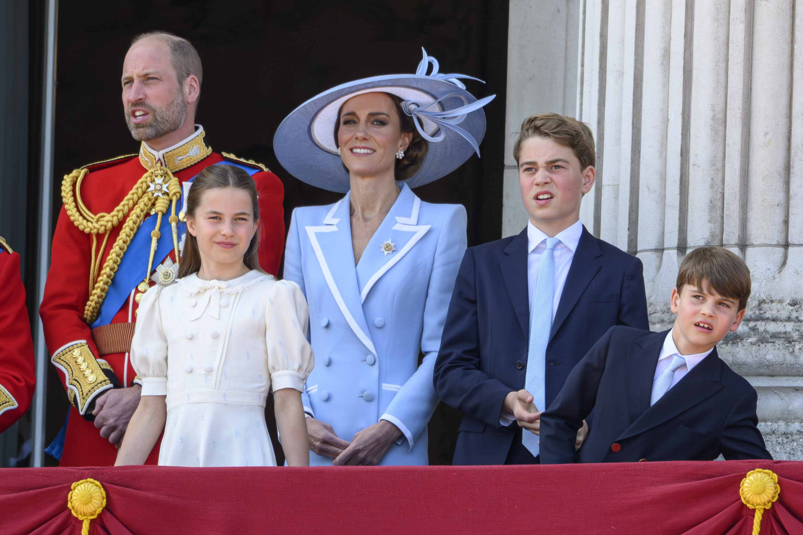Prince William, Kate and their children at Trooping the Colour