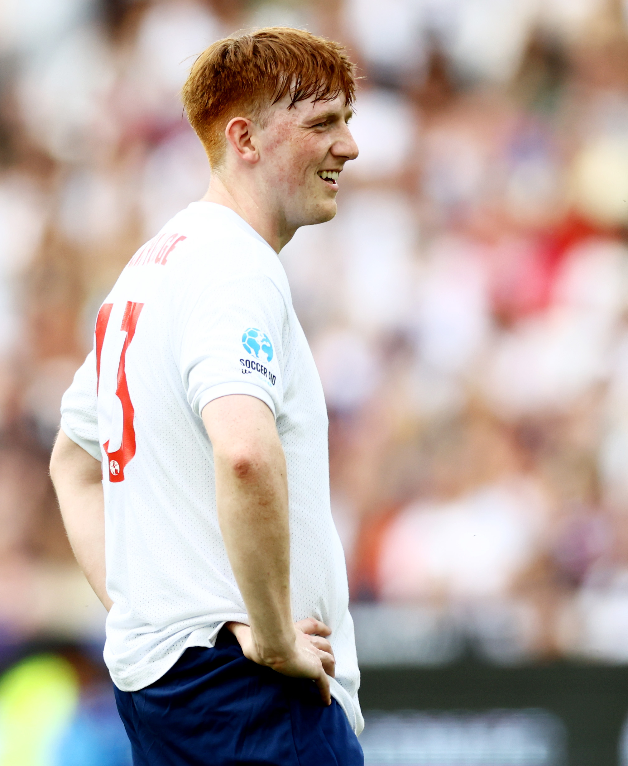 Angry Ginge during Soccer Aid