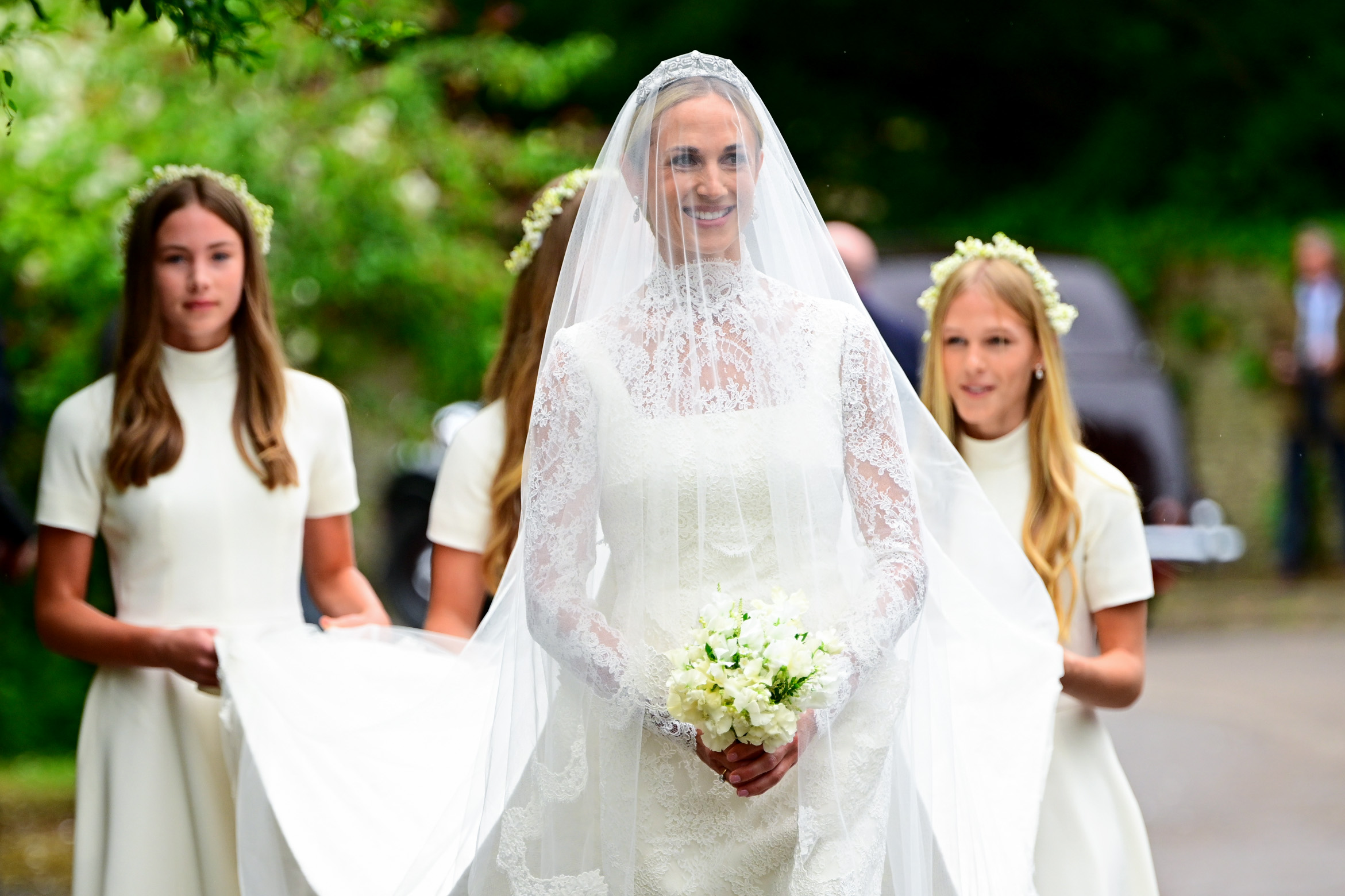Harriet Sperling on wedding day