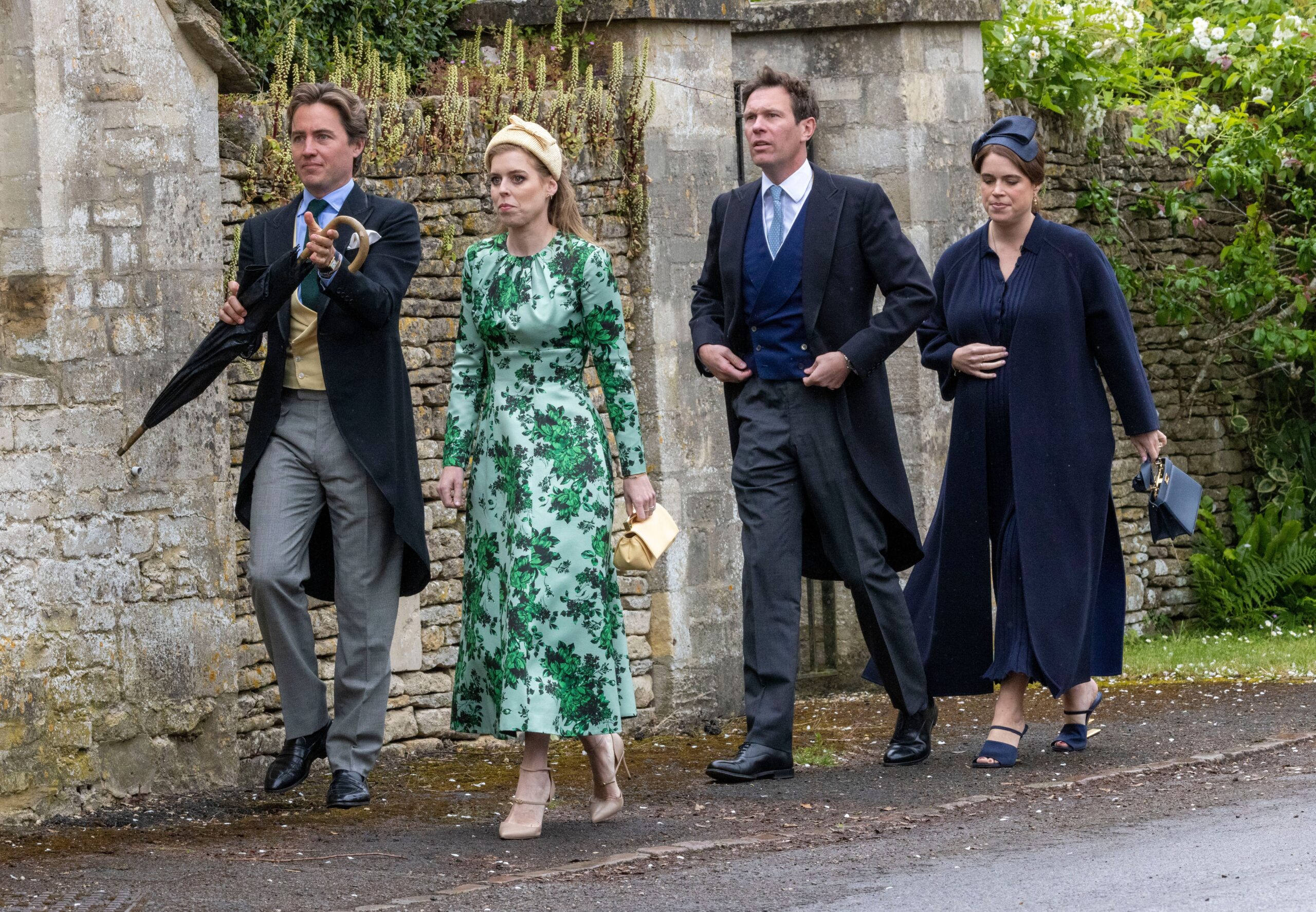 Princesses Beatrice and Eugenie at Peter Phillips' wedding