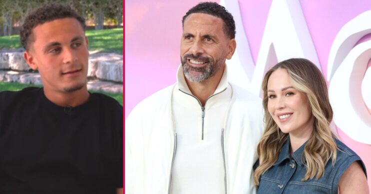 ED composite of Kate and Rio Ferdinand and event and stepson Tate on podcast
