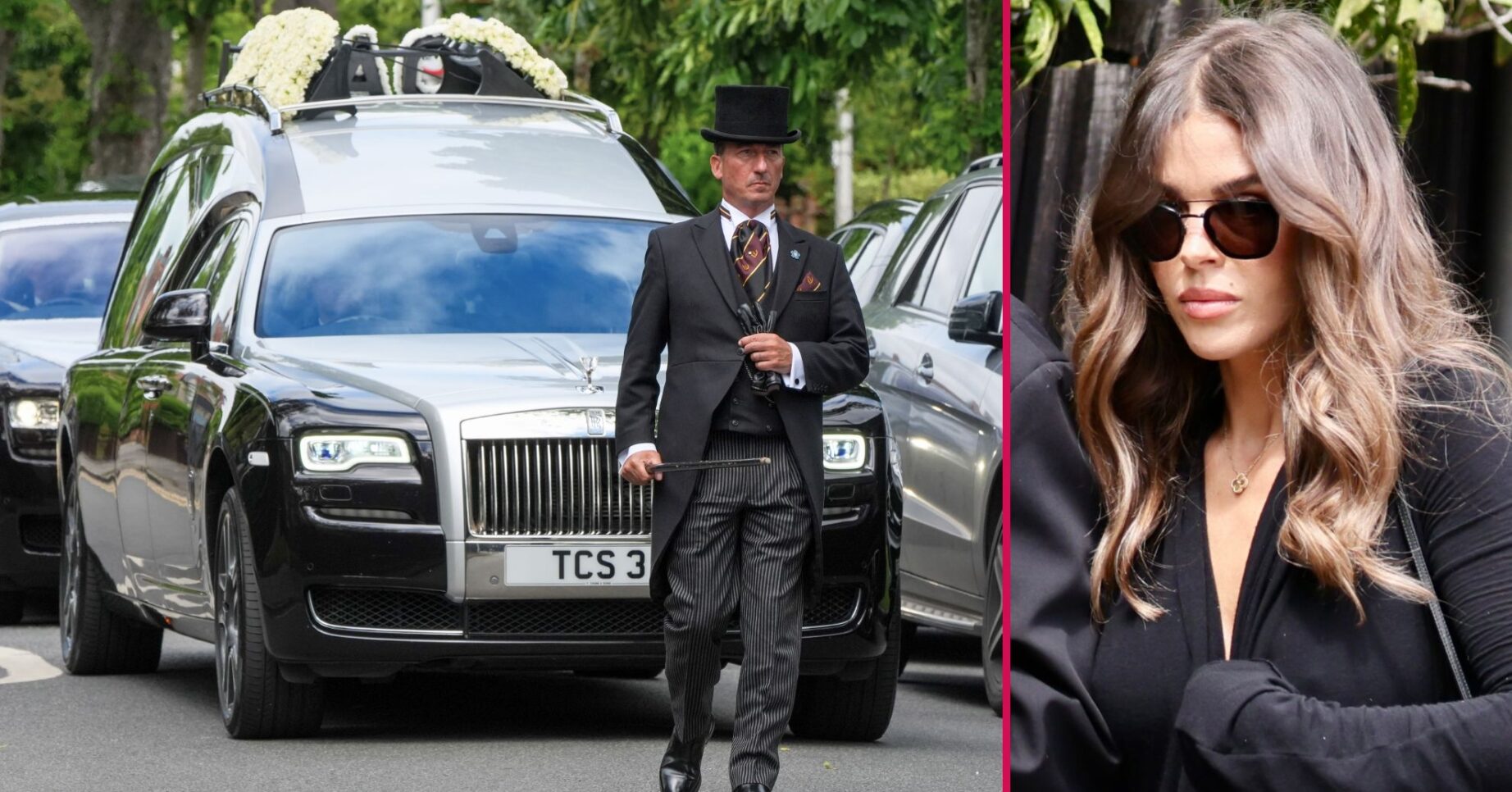 ED composite of Jake Hall's funeral and Chloe Lewis' appearance