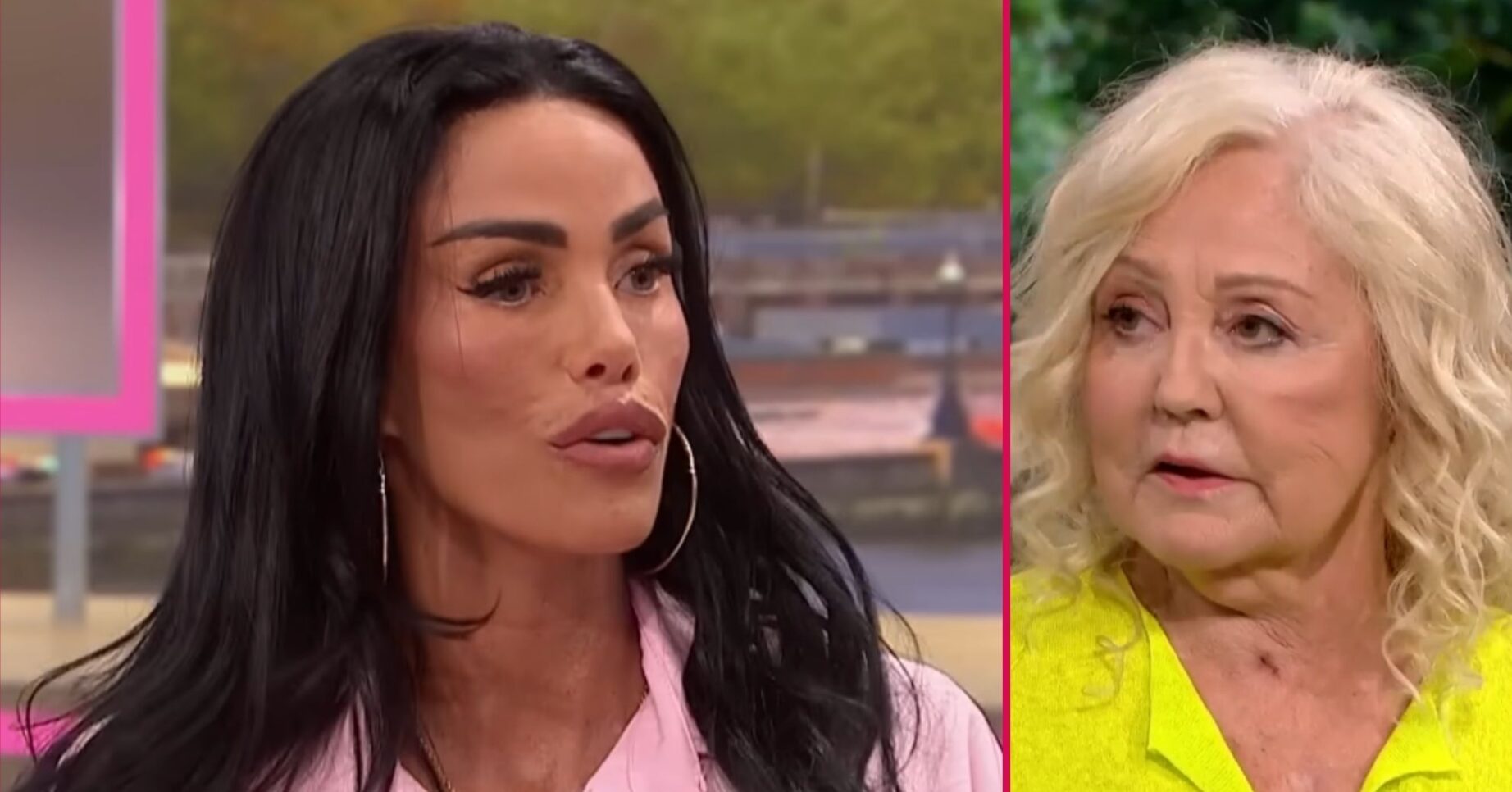 ED composite of Katie Price on GMB and her mum Amy on This Morning