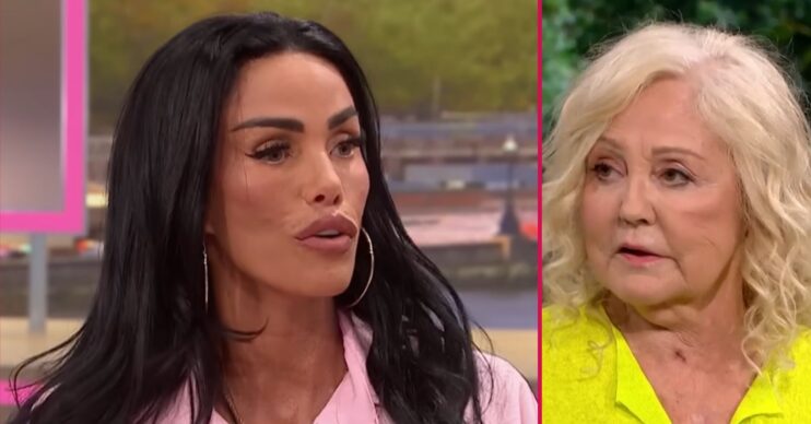 ED composite of Katie Price on GMB and her mum Amy on This Morning