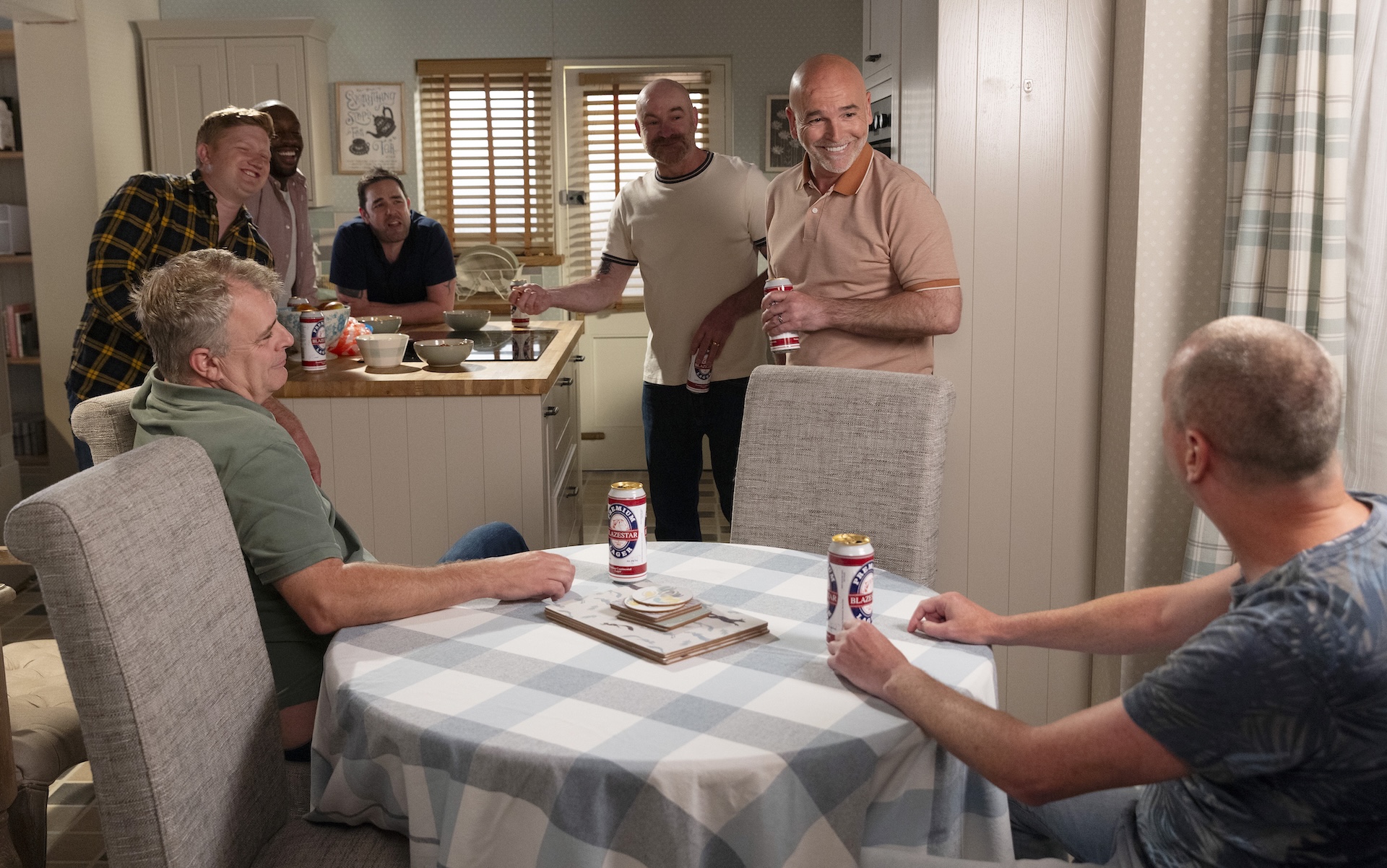 Tim and Richie bonding in Coronation Street