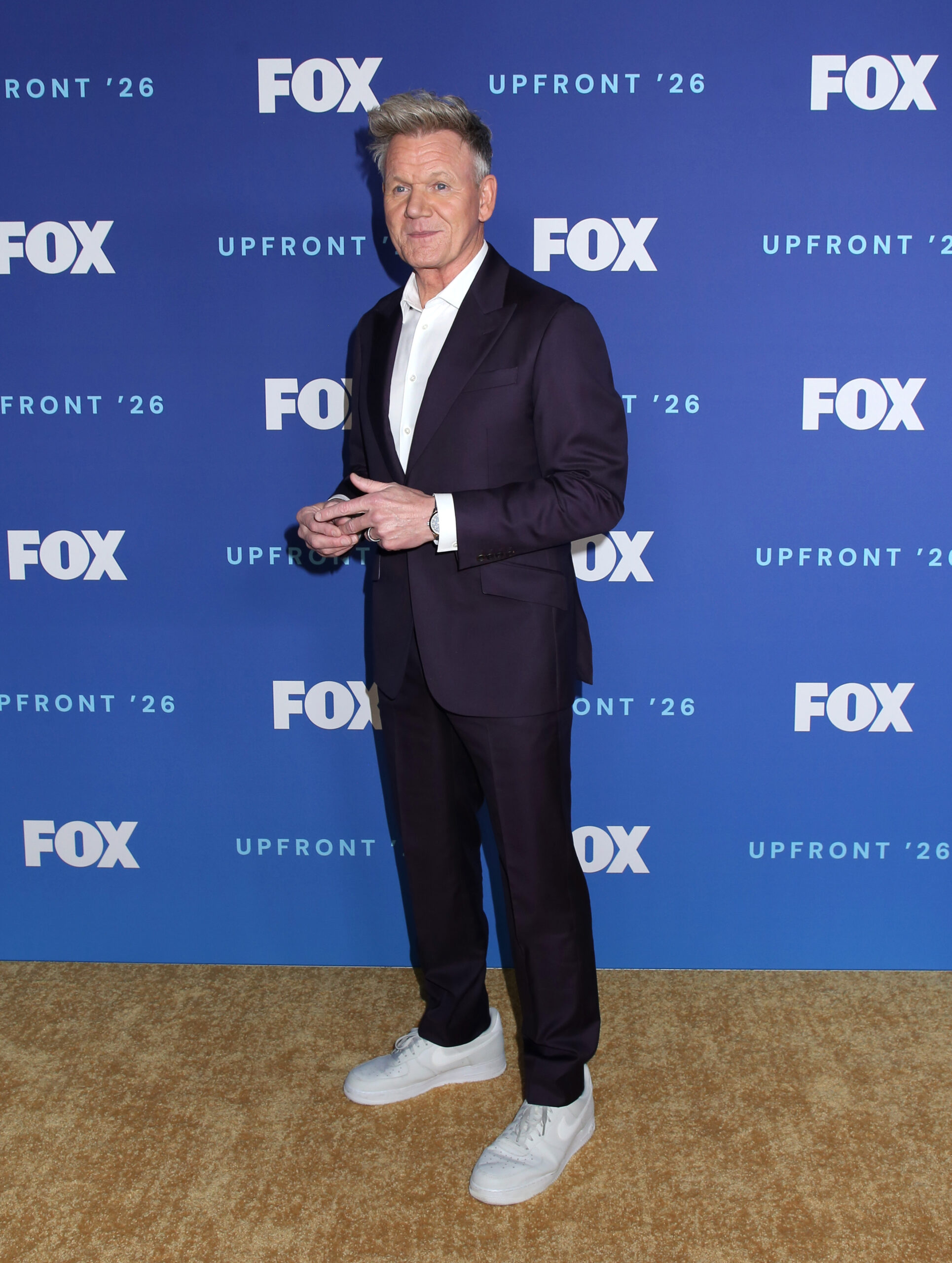 Gordon Ramsay in a suit at 2026 FOX Upfront, New York, USA - 11 May 2026