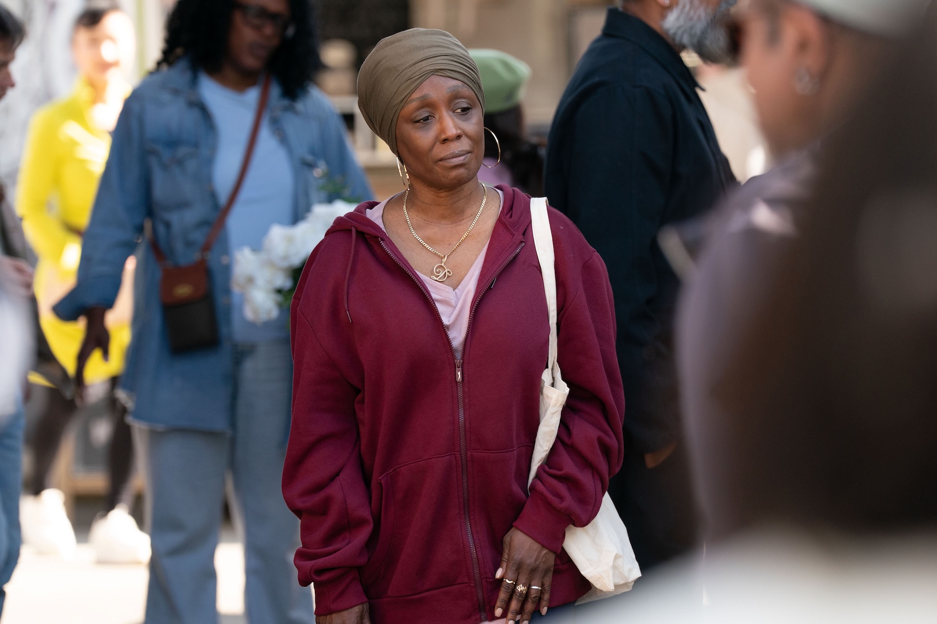 Denise upset in EastEnders