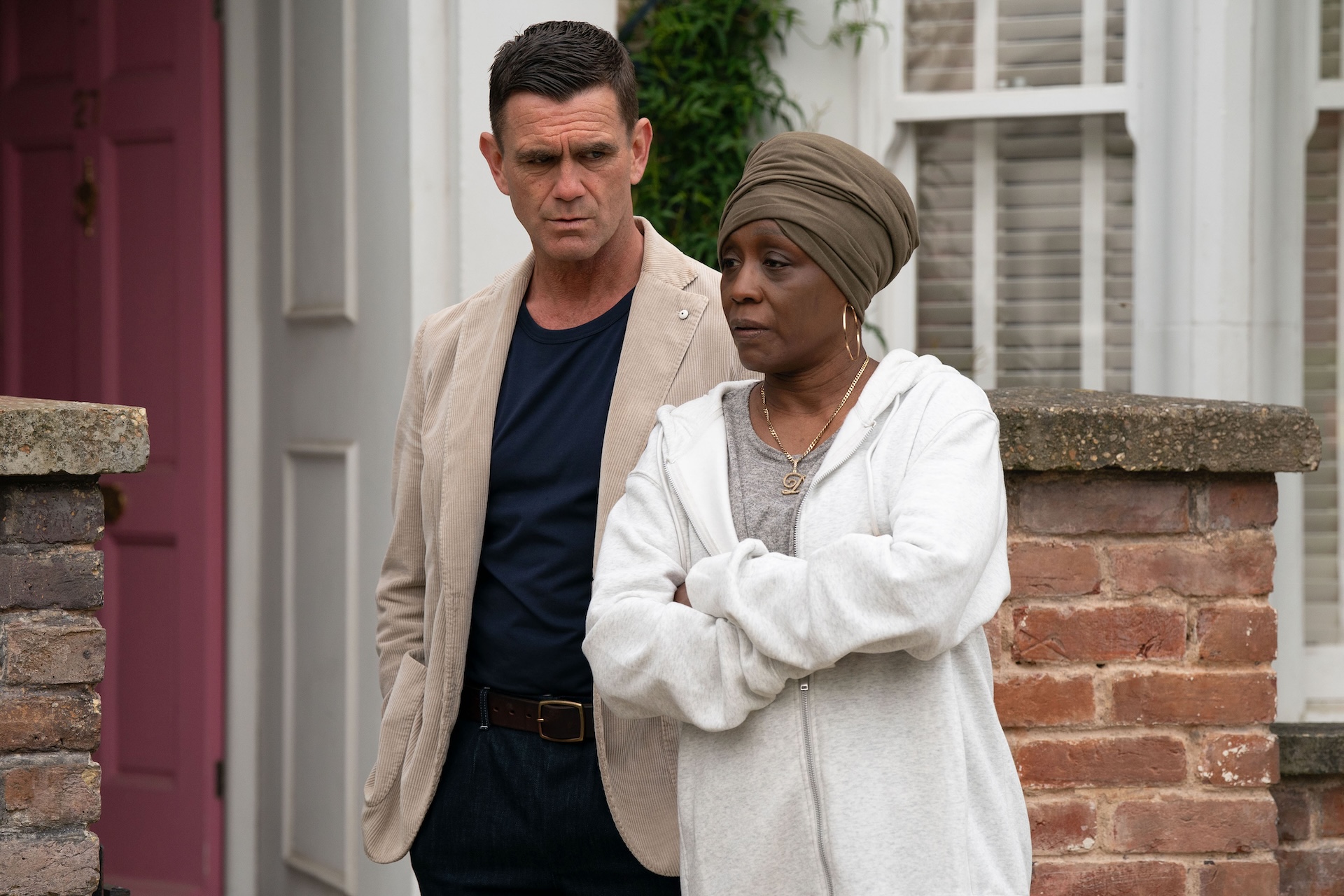 Jack and Denise serious in EastEnders