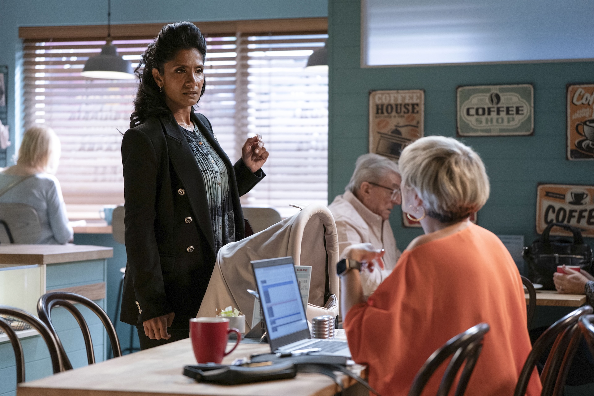 Suki and Nicola talking in EastEnders