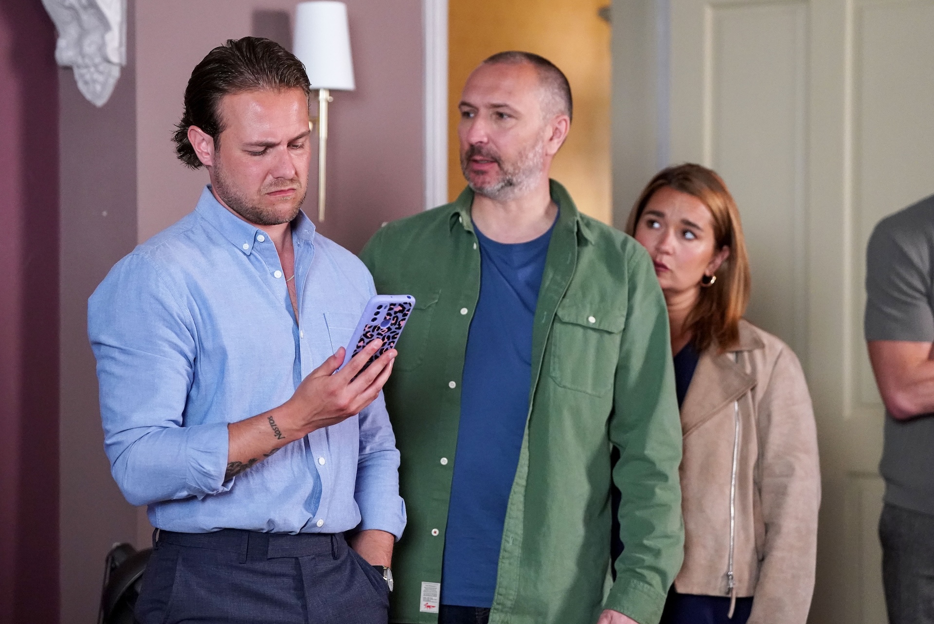 Craig, Ross and Vicki talking 