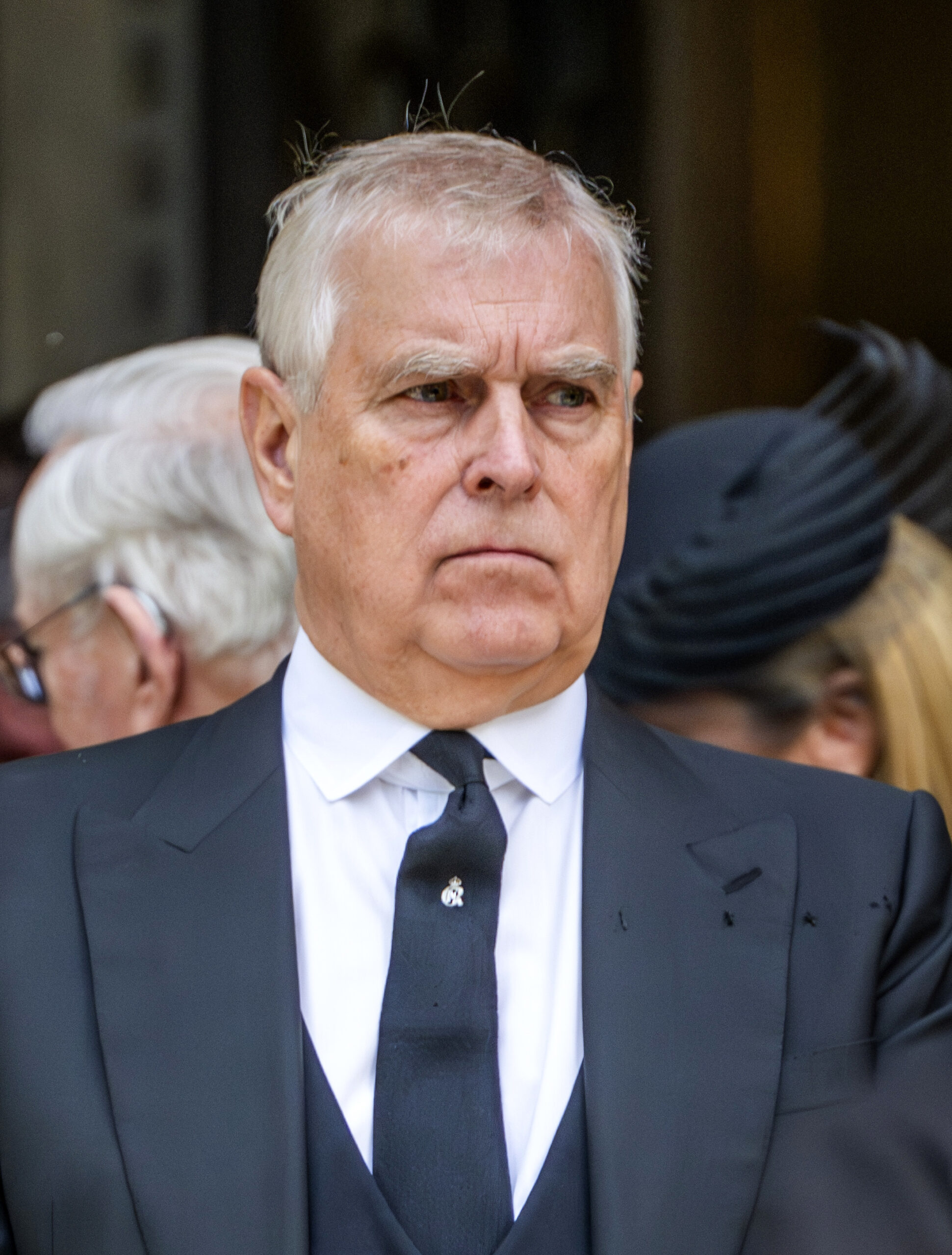 Andrew Mountbatten-Windsor frowning