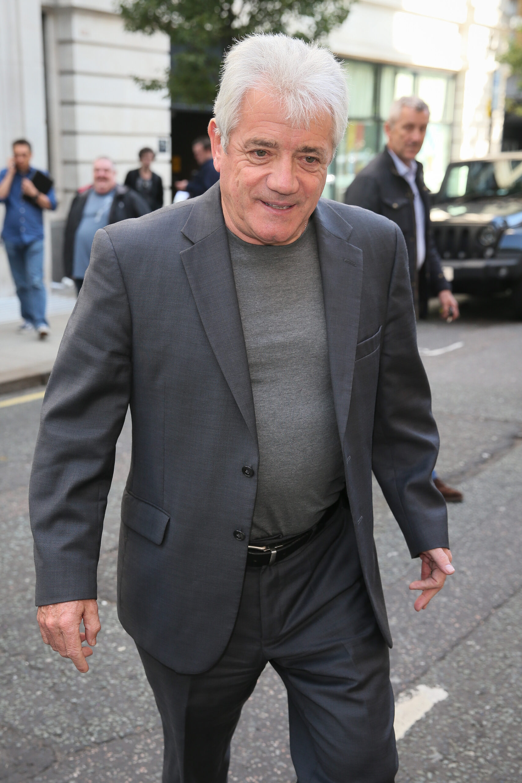 Kevin Keegan in grey outfit