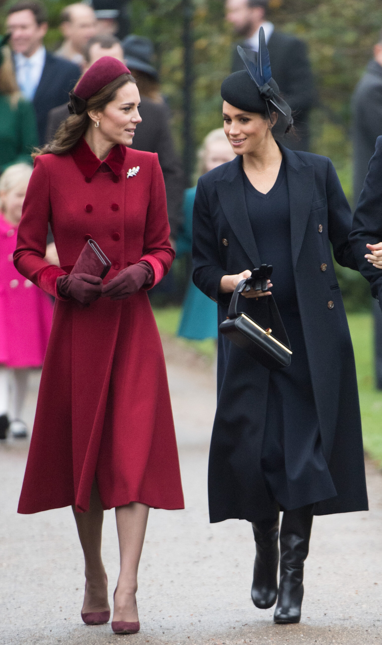 Princess Kate and Meghan Markle walking together