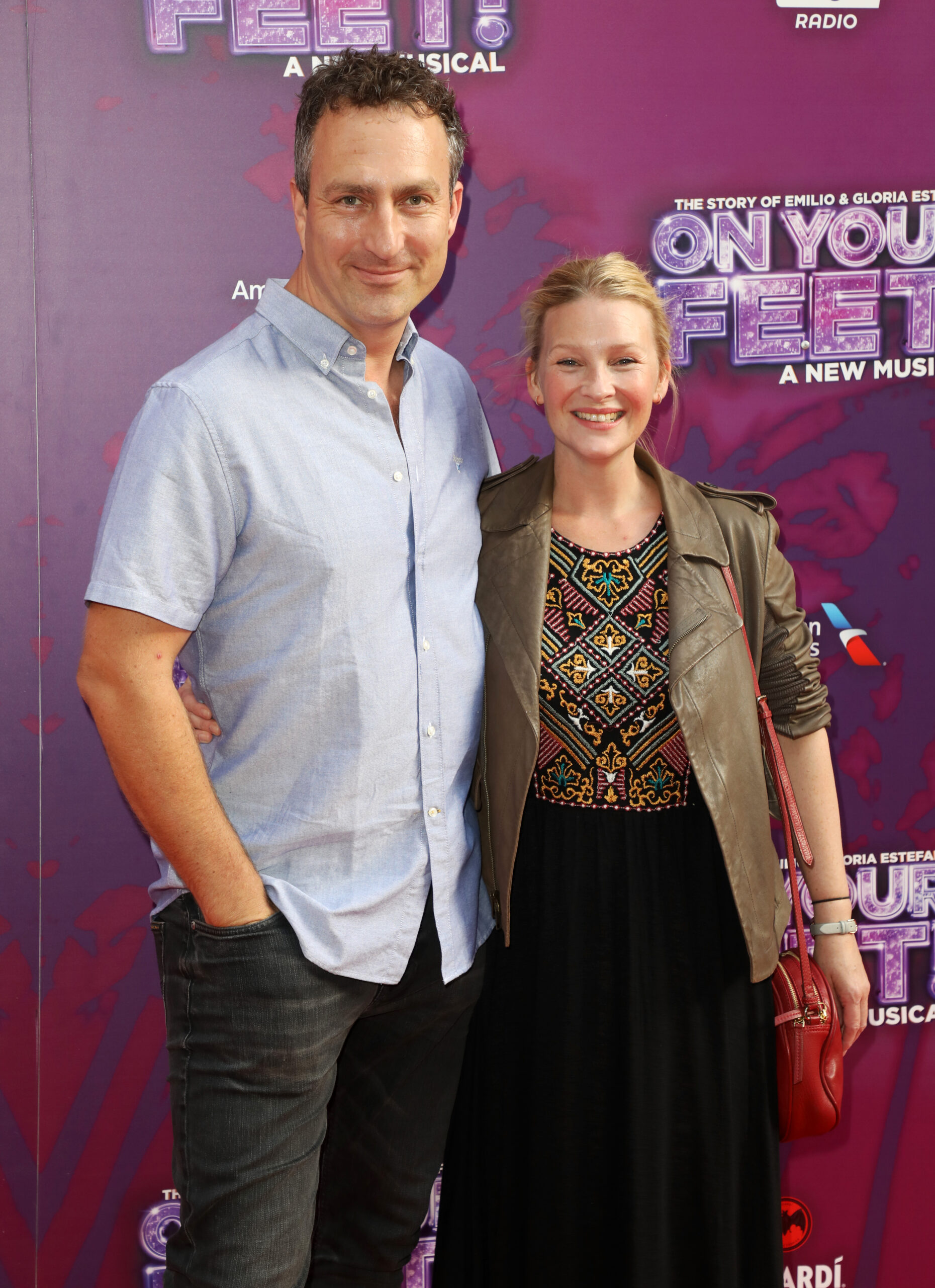 James Thornton and Joanna Page smiling