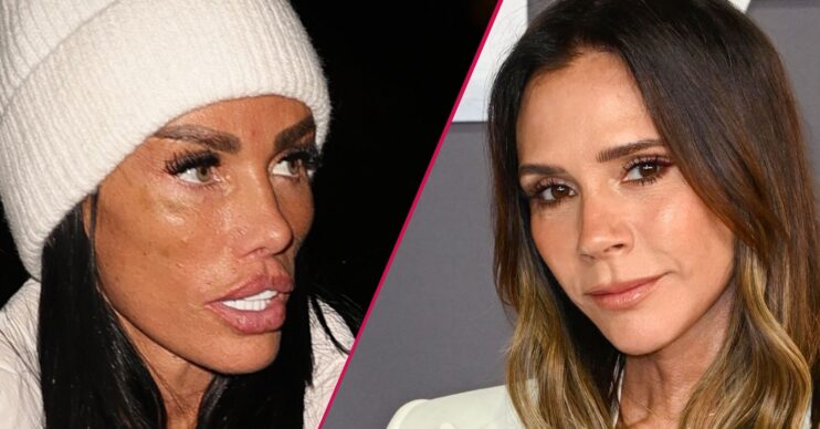 Katie Price and Victoria Beckham