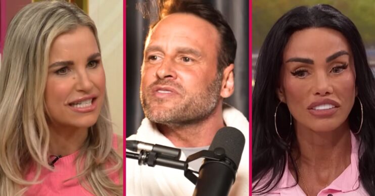 ED composite of Vogue Williams, Lee Andrews and Katie Price on ITV shows and podcast appearance