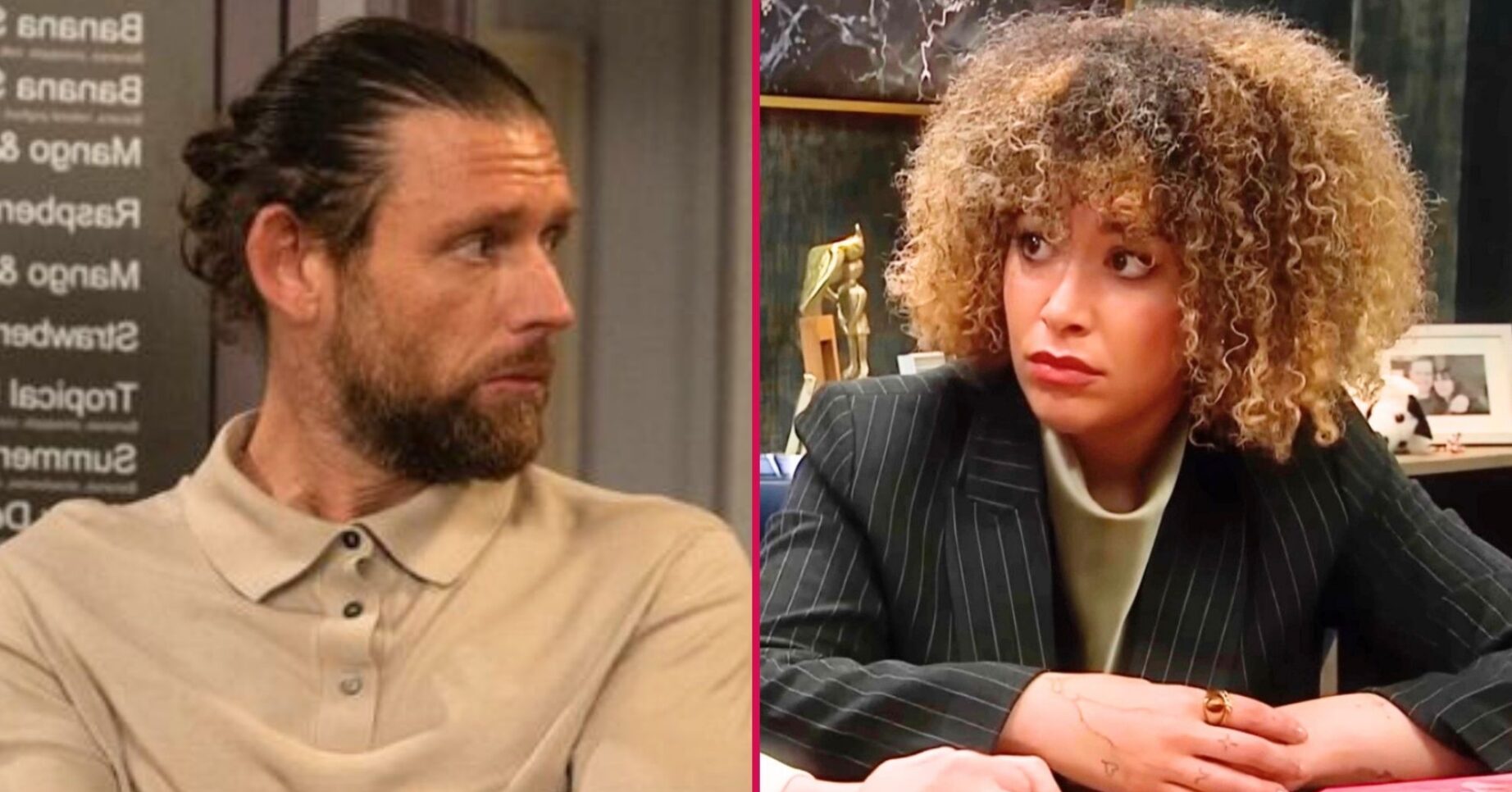 Split image of Kev and Serena