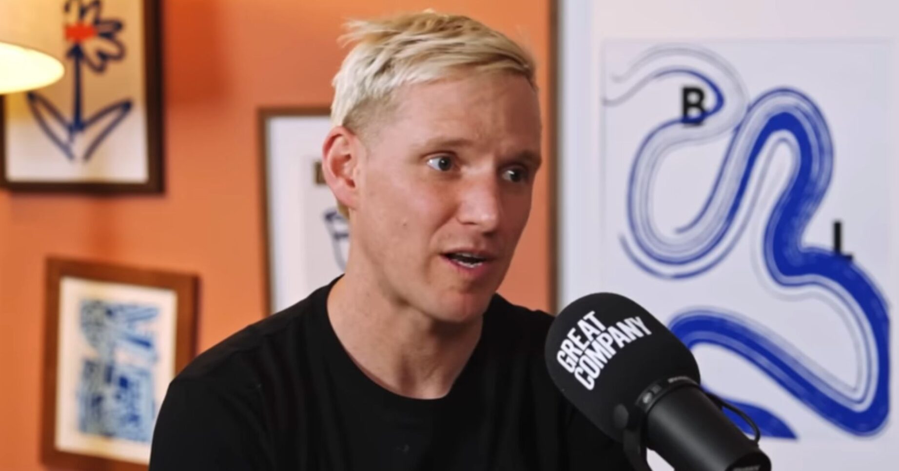 Jamie Laing talking on his podcast