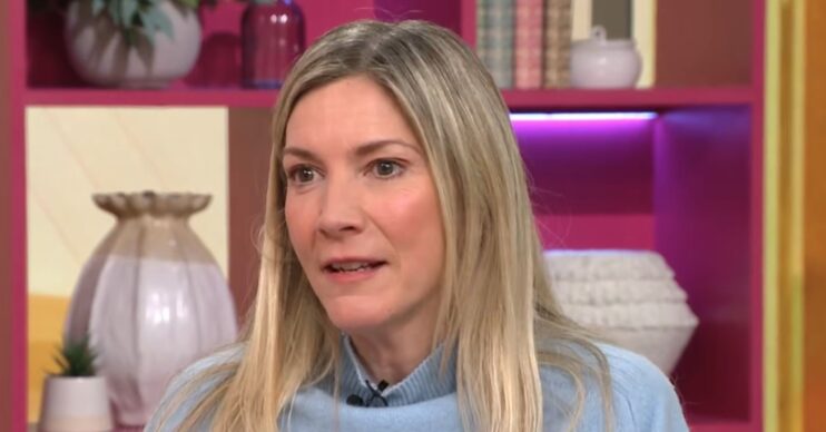 Lisa Faulkner talking on Lorraine