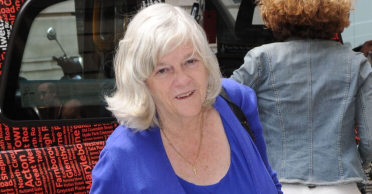 Ann Widdecombe in blue outfit