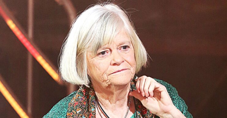 Ann Widdecombe looking serious at Celebrity Big Brother