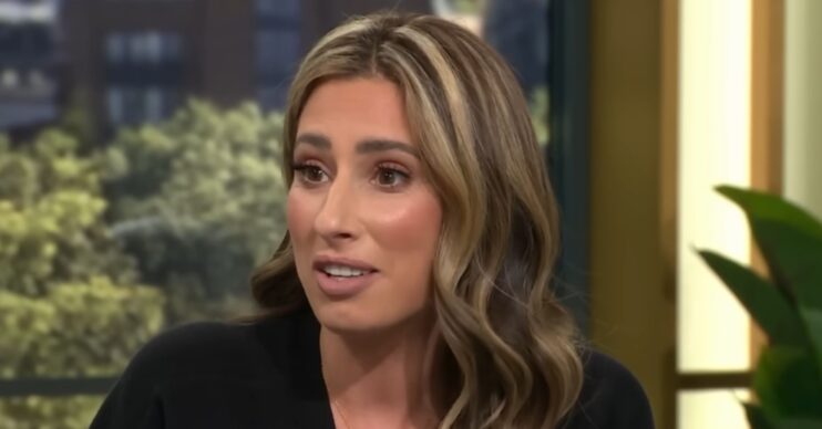 Stacey Solomon talking on This Morning
