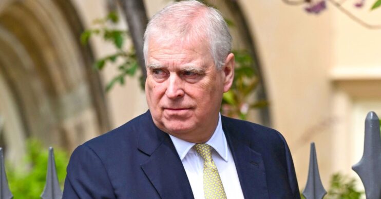 Andrew Mountbatten-Windsor frowning