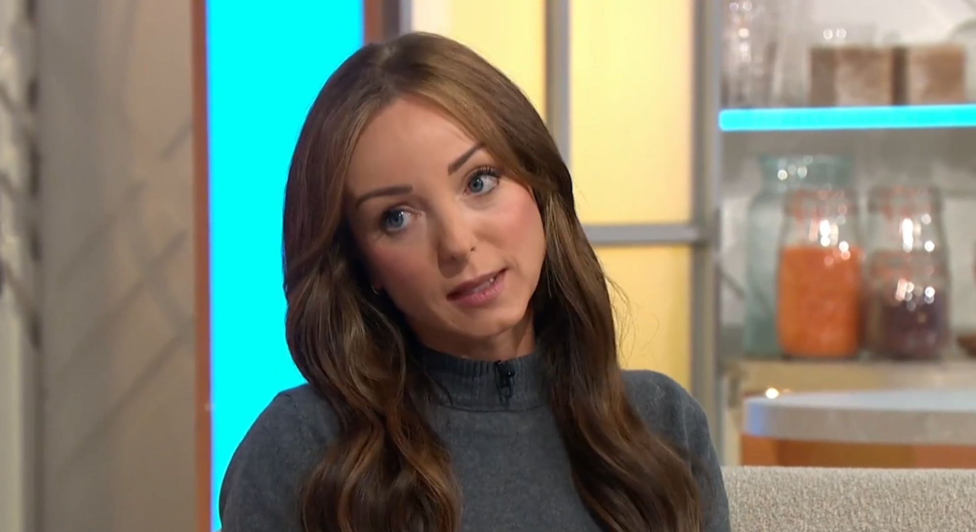 Helen George speaking on Lorraine