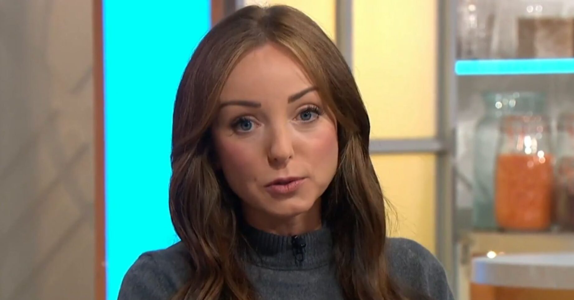 Helen George speaking on Lorraine