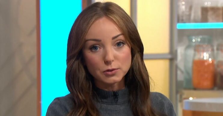 Helen George speaking on Lorraine