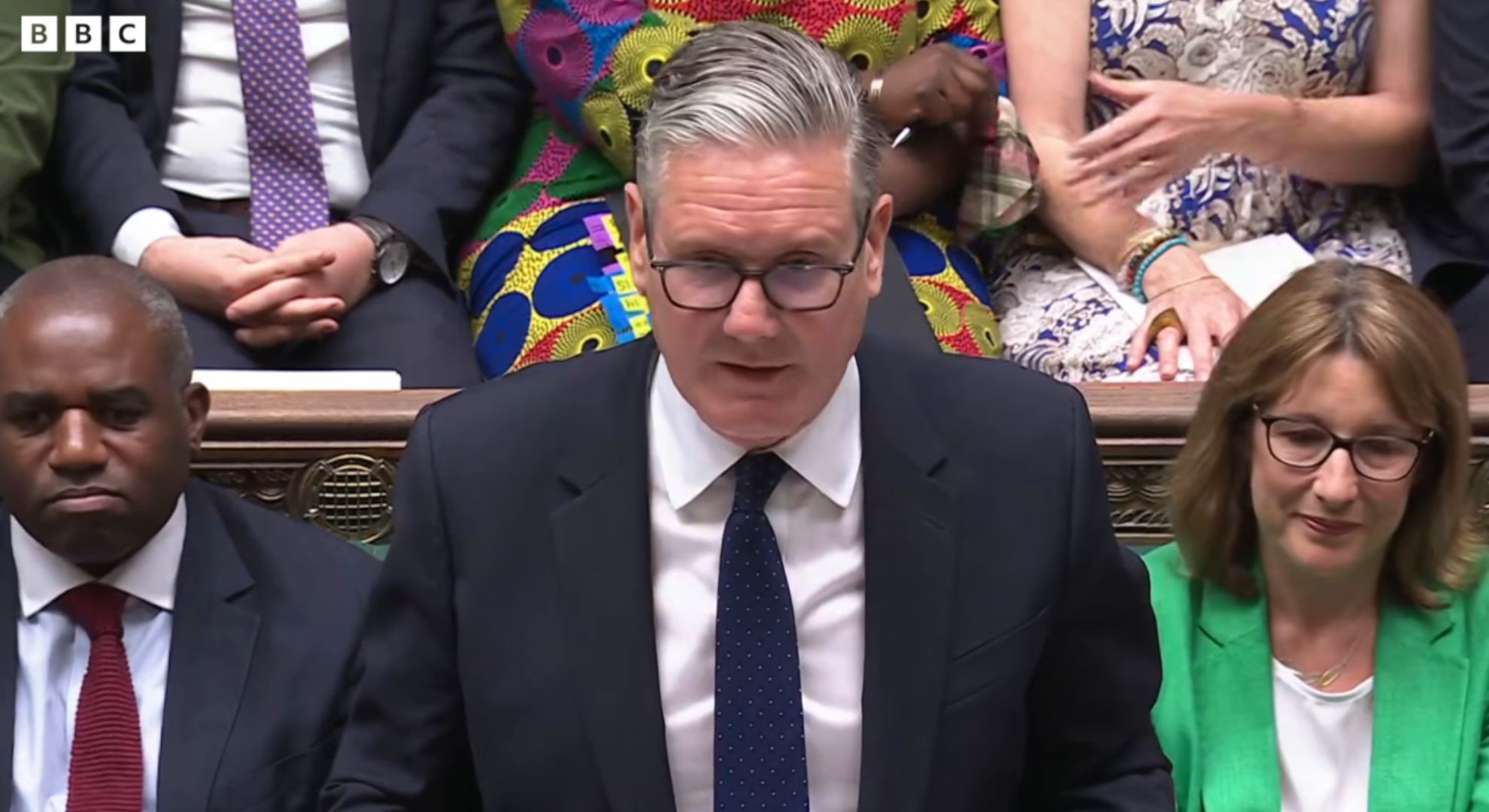 Sir Keir Starmer during PMQs