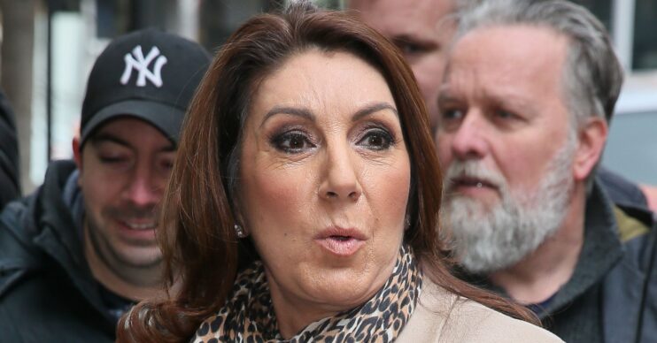 Jane McDonald with a serious expression