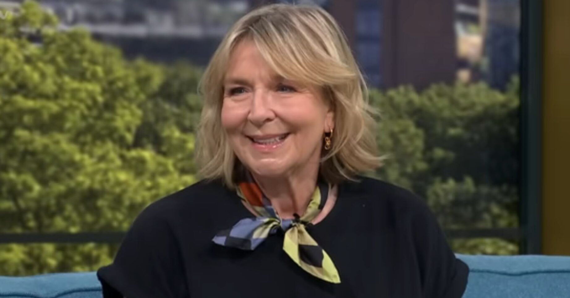 Fern Britton smiling on This Morning