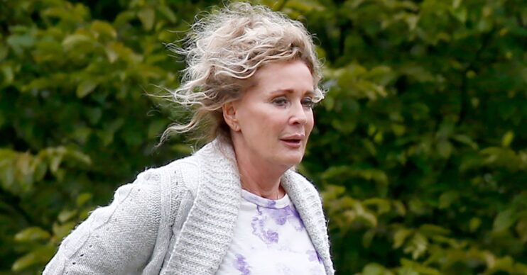 Beverley Callard looking sad